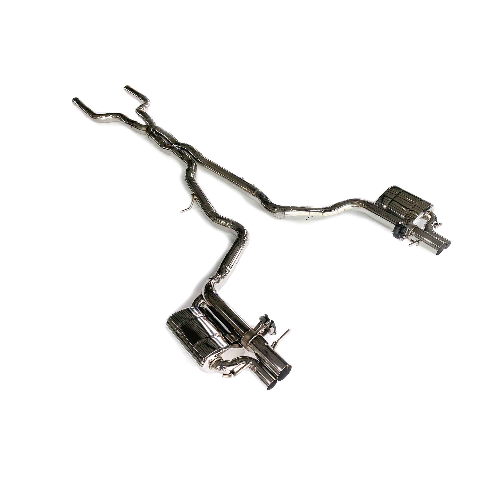web4 CYT Performance Exhaust for Mercedes BENZ E63 AMG catback SUS304 Variable Exhaust Valve with Controller - Image 1