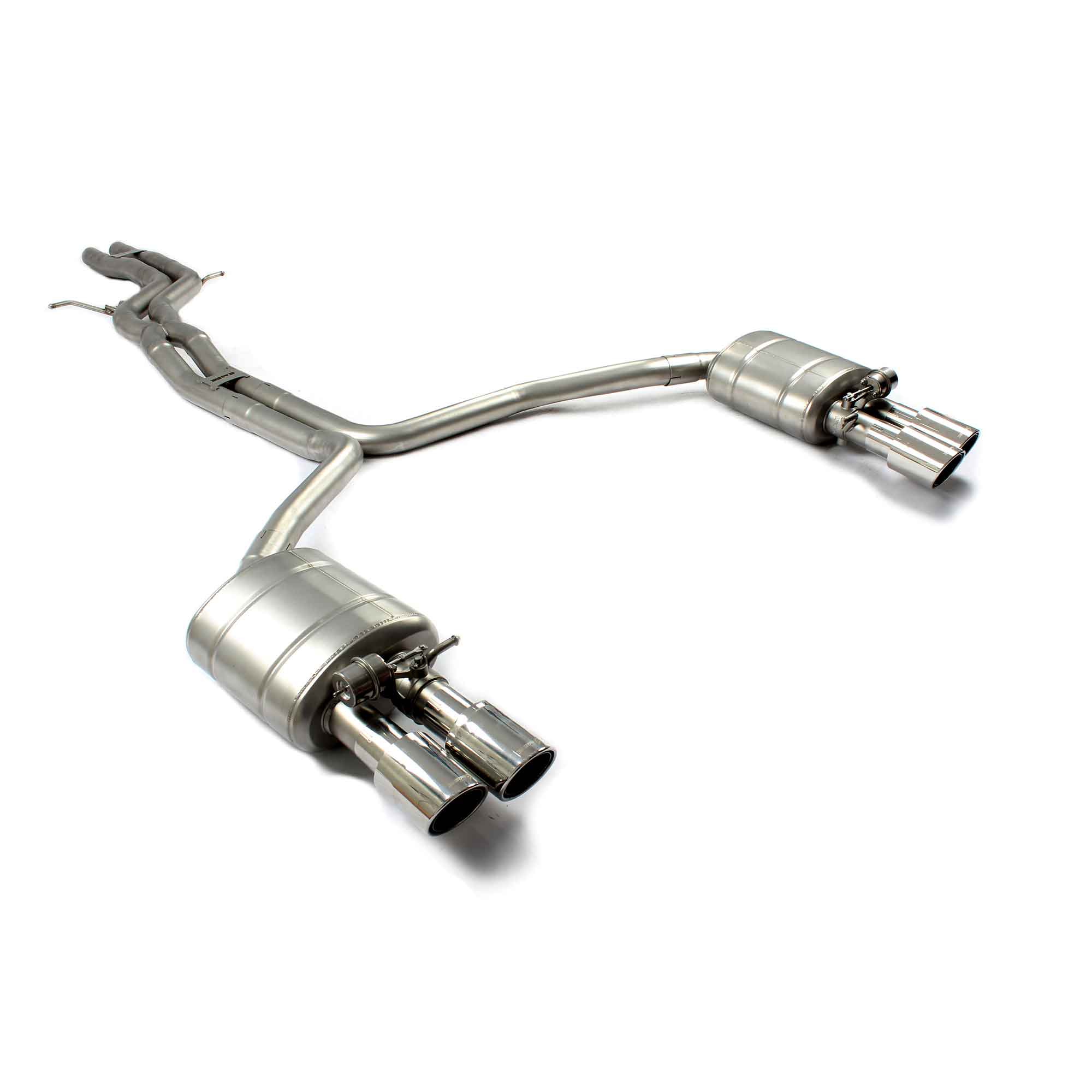 web1 CYT Performance Exhaust for AUDI A6 A7 3.0 catback SUS304 Variable Exhaust Valve with Controller - Image 1