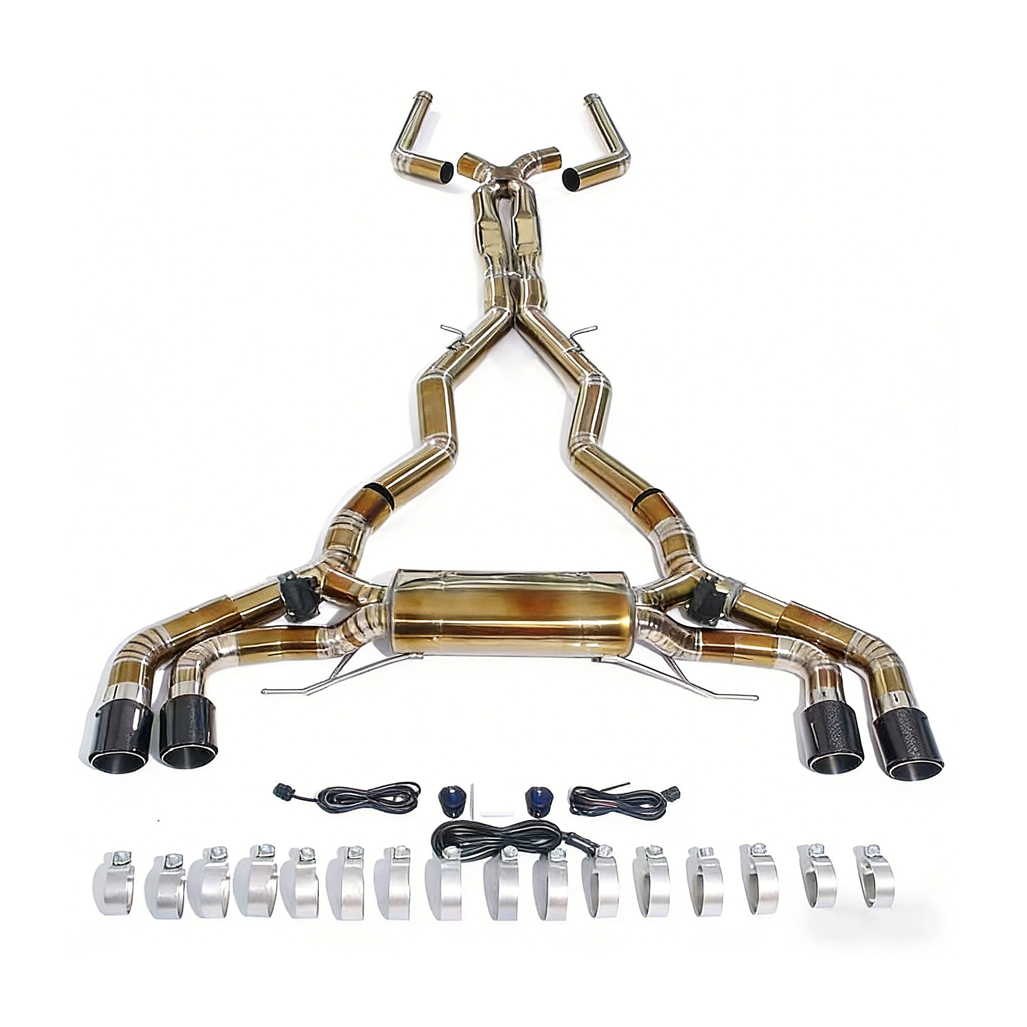web1 CYT Performance Exhaust for Lamborghini URUS Titanium catback Variable Exhaust Valve With Controller - Image 1