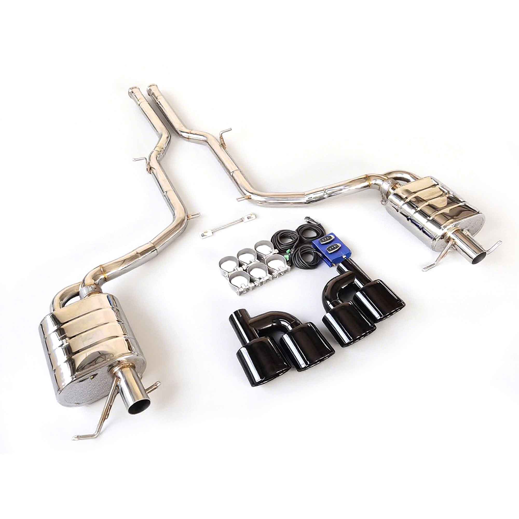web3 CYT Performance Exhaust for Mercedes AMG C 63 6.2L W204 catback SUS304 Variable Exhaust Valve with Controller - Image 1