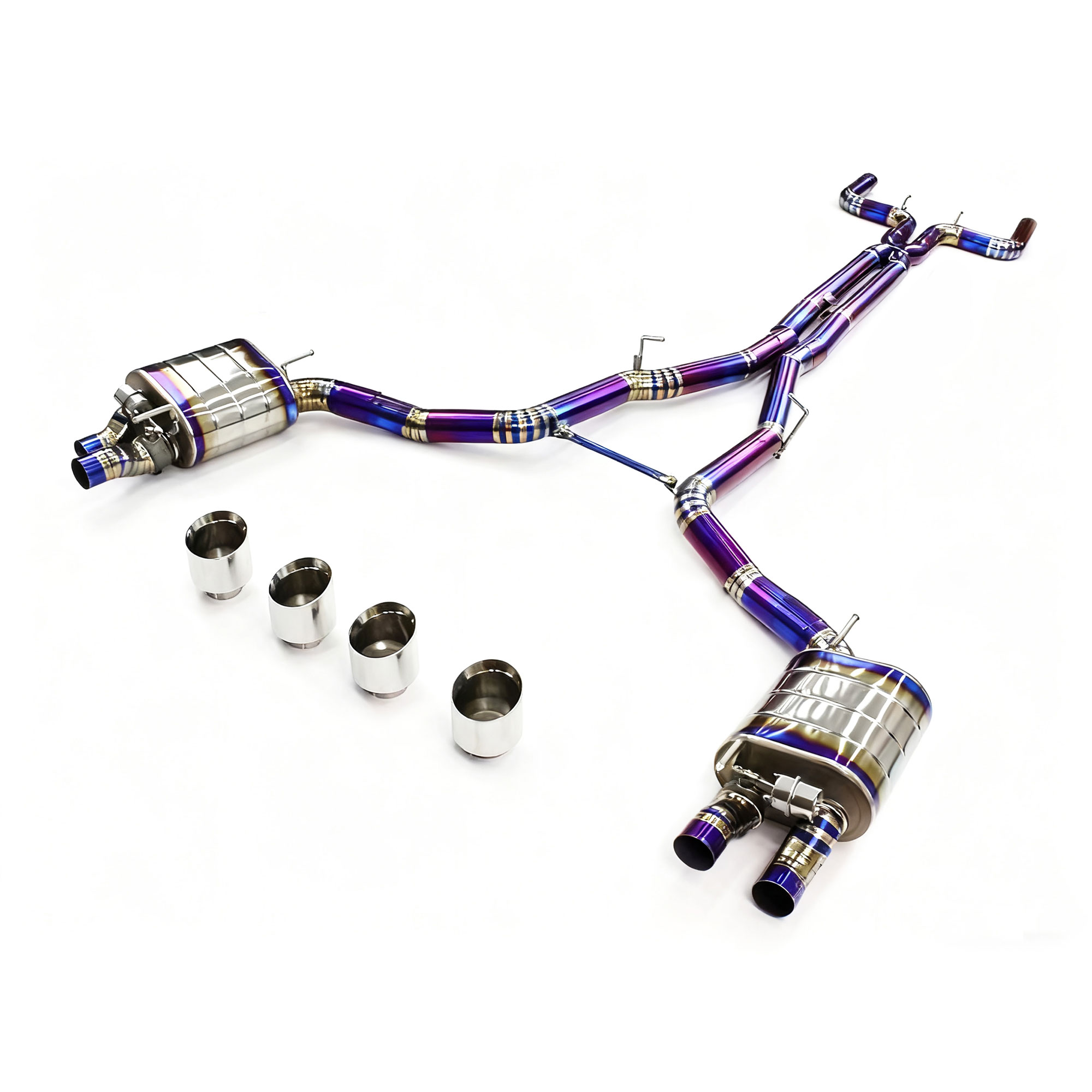 web3 CYT Performance Exhaust for Maserati Ghibli 3.0T 2013-2020 Titanium catback Variable Exhaust Valve With Controller - Image 1