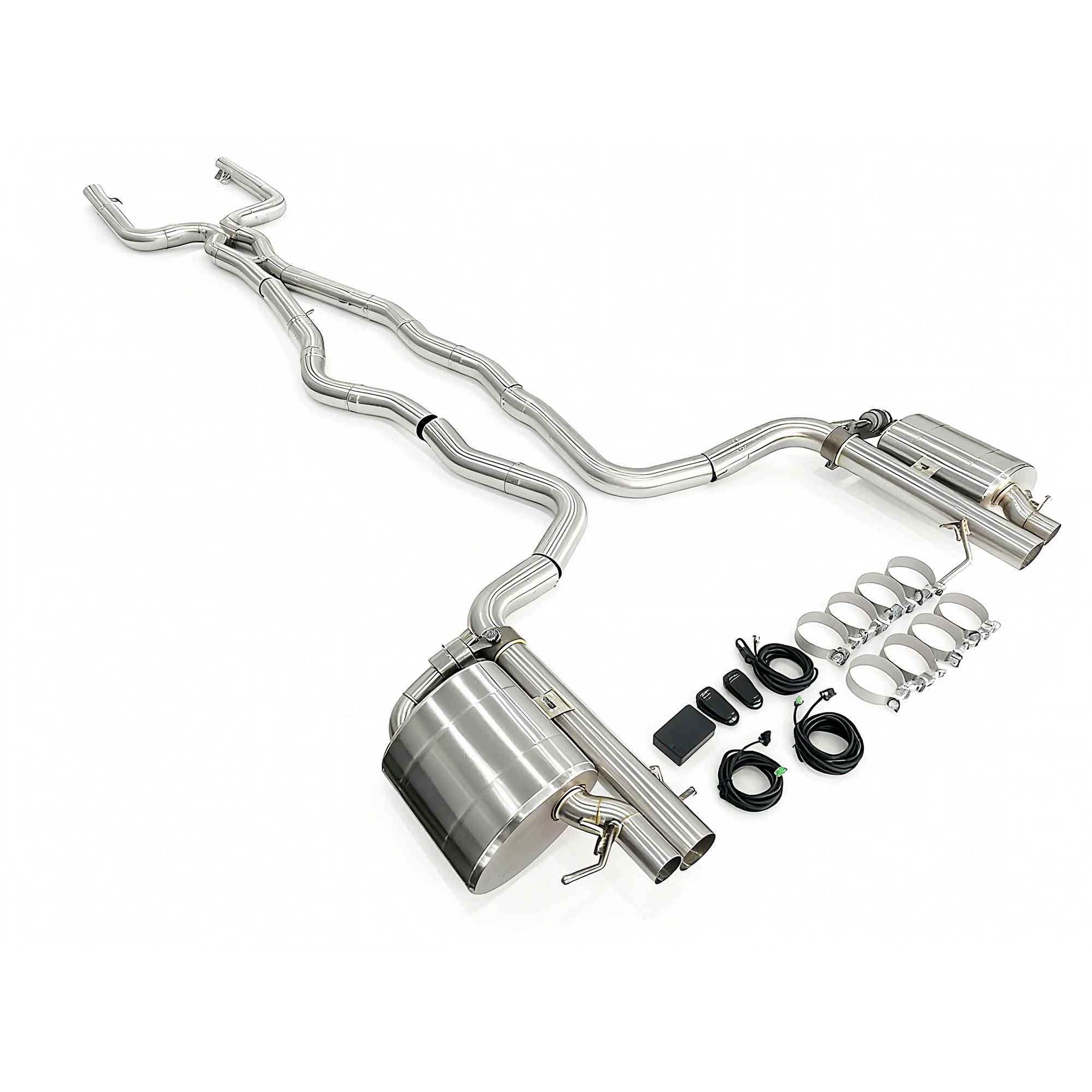 web4 CYT Performance Exhaust for Mercedes BENZ AMG C 63 C63S W205 2015+ 4.0T catback SUS304 Variable Exhaust Valve with Controller - Image 1
