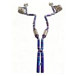 CYT High Flow Exhaust System for Dodge Challenger 3.6L V6 catback Titanium Racing Grade pipe with Valve Direct Fit