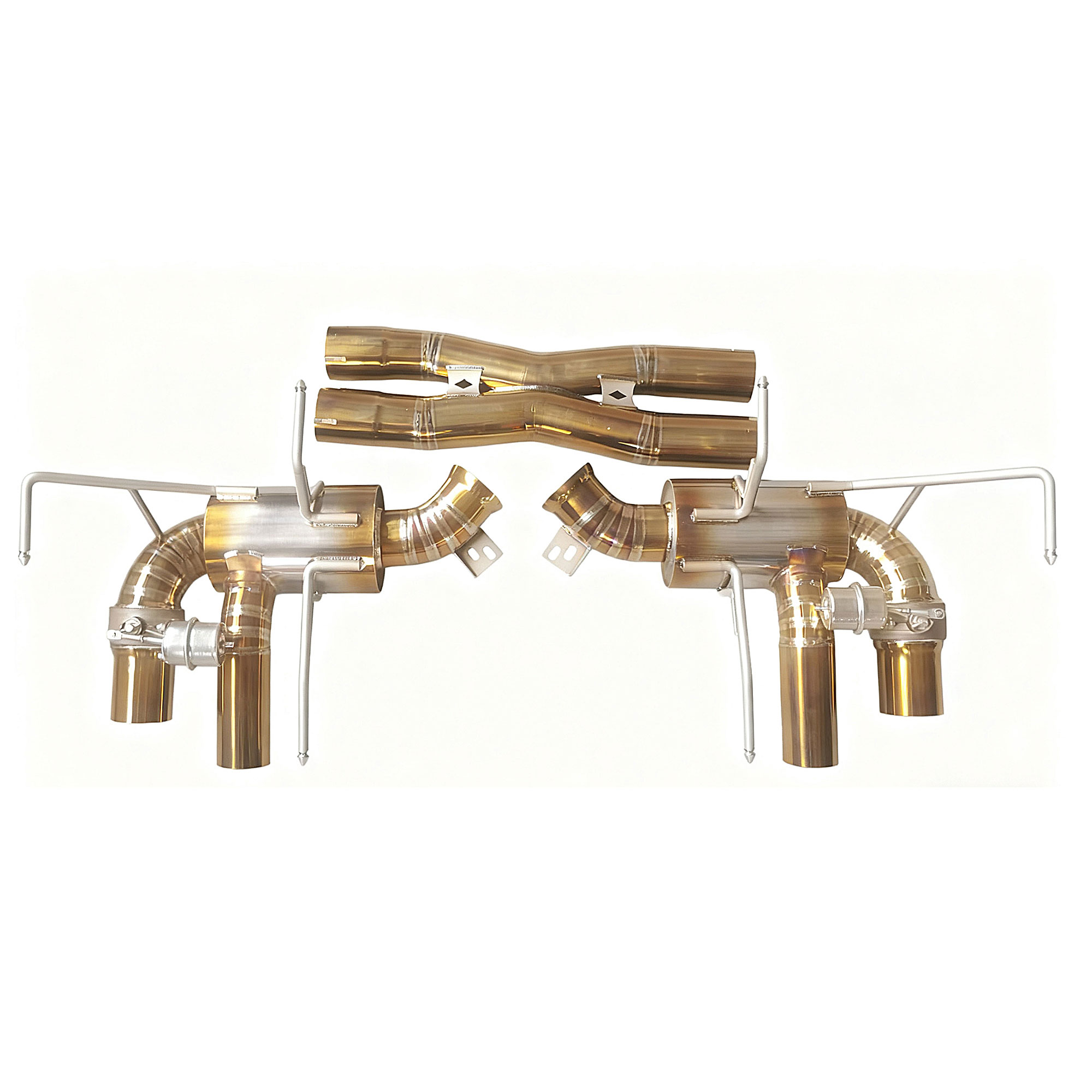 web1 CYT High Flow Exhaust System for Ferrari F12 Berlinetta F152 6.3L catback Titanium Racing Grade pipe with Valve Direct Fit - Image 1