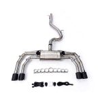 CYT High Flow Exhaust System for VW Golf R (MK7) 2.0T 4MOTION 2015-2019 catback Titanium Racing Grade pipe with Valve Direct Fit