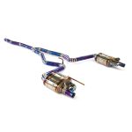 CYT High Flow Exhaust System for Ford Mustang EcoBoost (2.3L Turbo) catback Titanium Racing Grade pipe with Valve Direct Fit