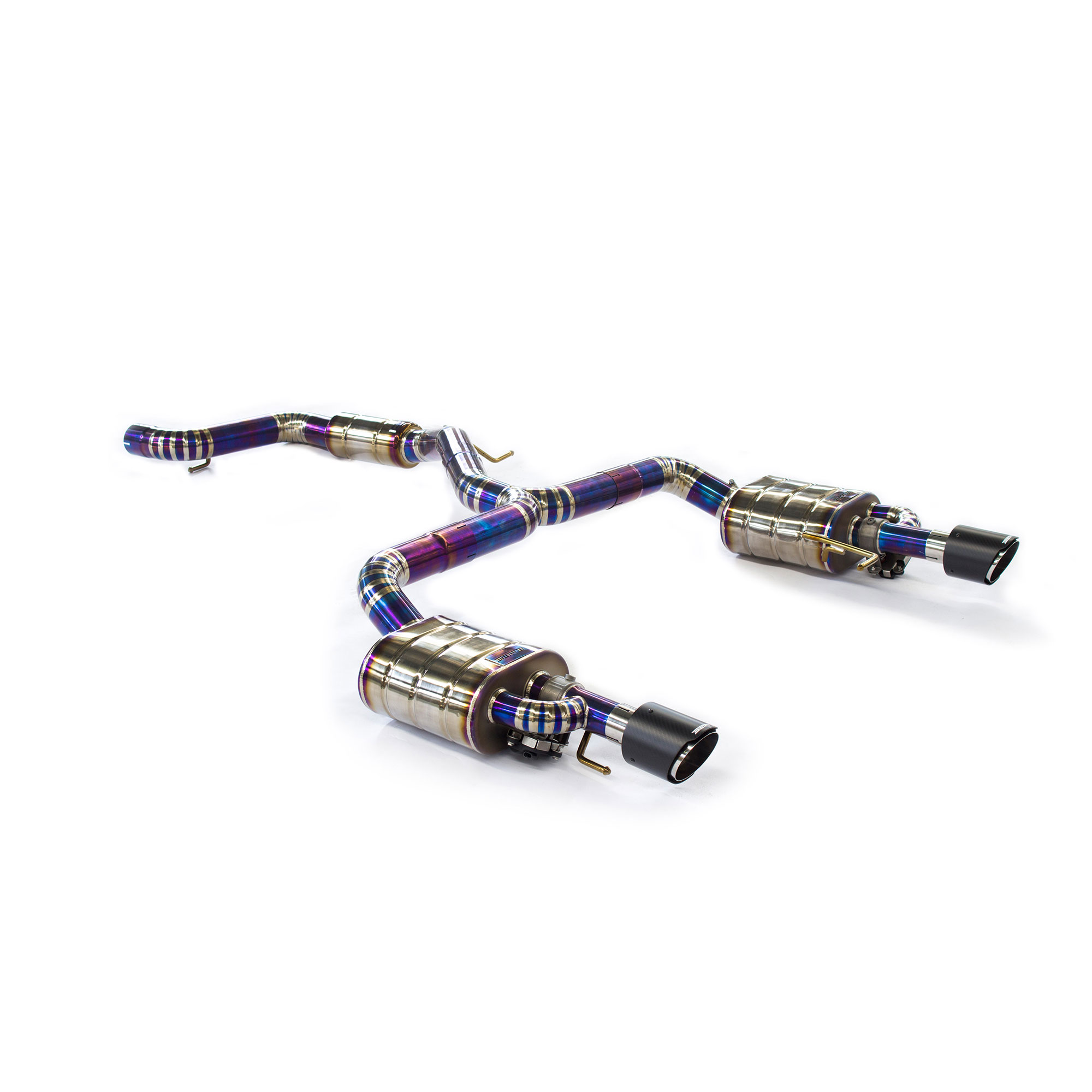 web2 CYT High Flow Exhaust System for VW CC catback Titanium Racing Grade pipe with Valve Direct Fit - Image 1
