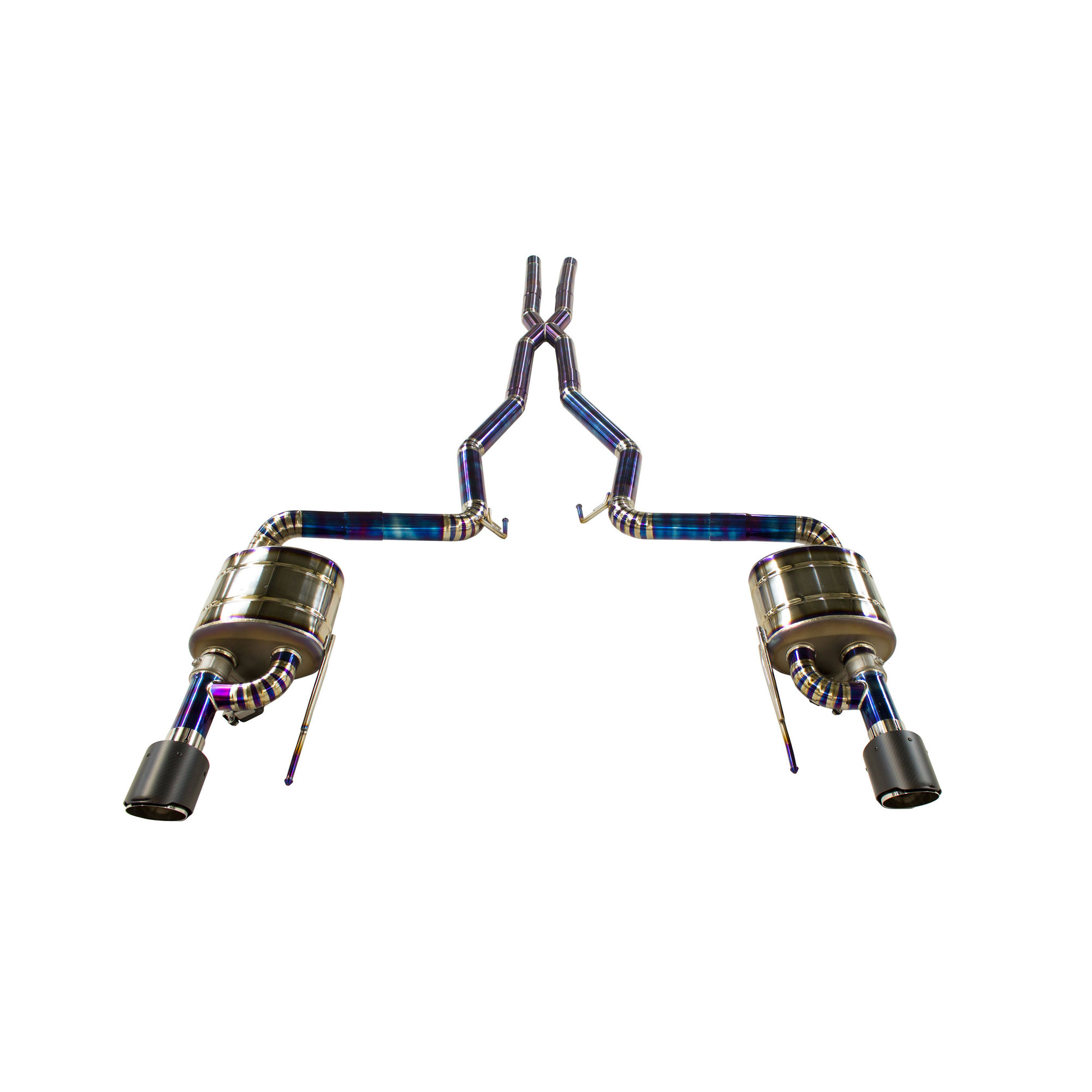 web3 CYT High Flow Exhaust System for Ford Mustang GT (5.0L V8) catback Titanium Racing Grade pipe with Valve Direct Fit - Image 1