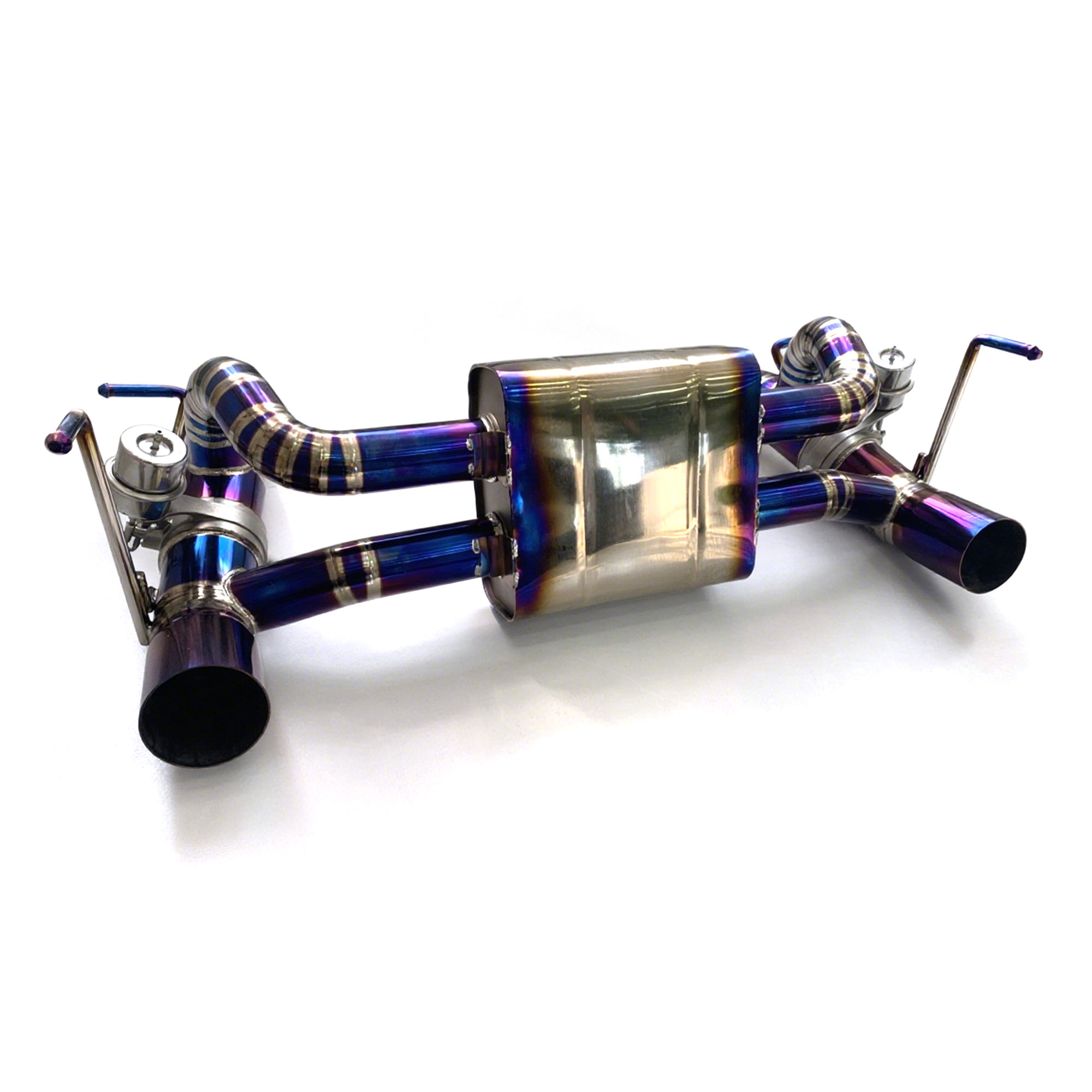 web3 CYT High Flow Exhaust System for Ferrari 488 GTB Spider Pista F142M catback Titanium Racing Grade pipe with Valve Direct Fit - Image 1