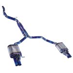 CYT High Flow Exhaust System for Audi A6 A7 C7 C8 2.0T catback Titanium Racing Grade pipe with Valve Direct Fit