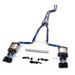 CYT High Flow Exhaust System for BMW 528i F10 3.0L catback Titanium Racing Grade pipe with Valve Direct Fit