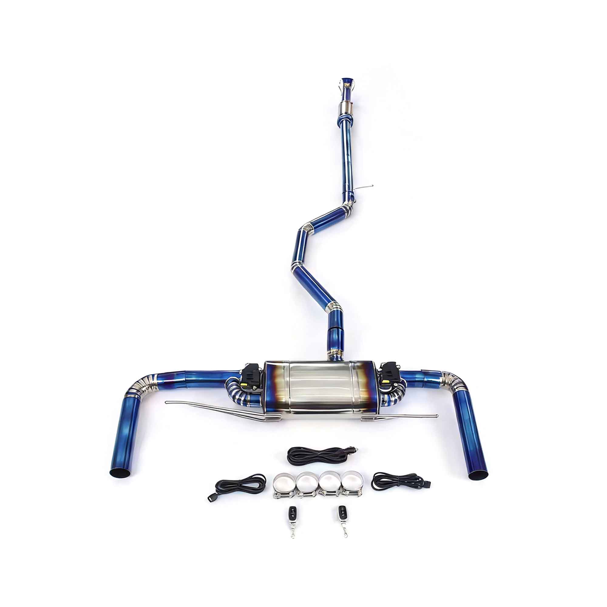 web4 CYT High Flow Exhaust System for BENZ A180 W176 1.6T catback Titanium Racing Grade pipe with Valve Direct Fit - Image 1