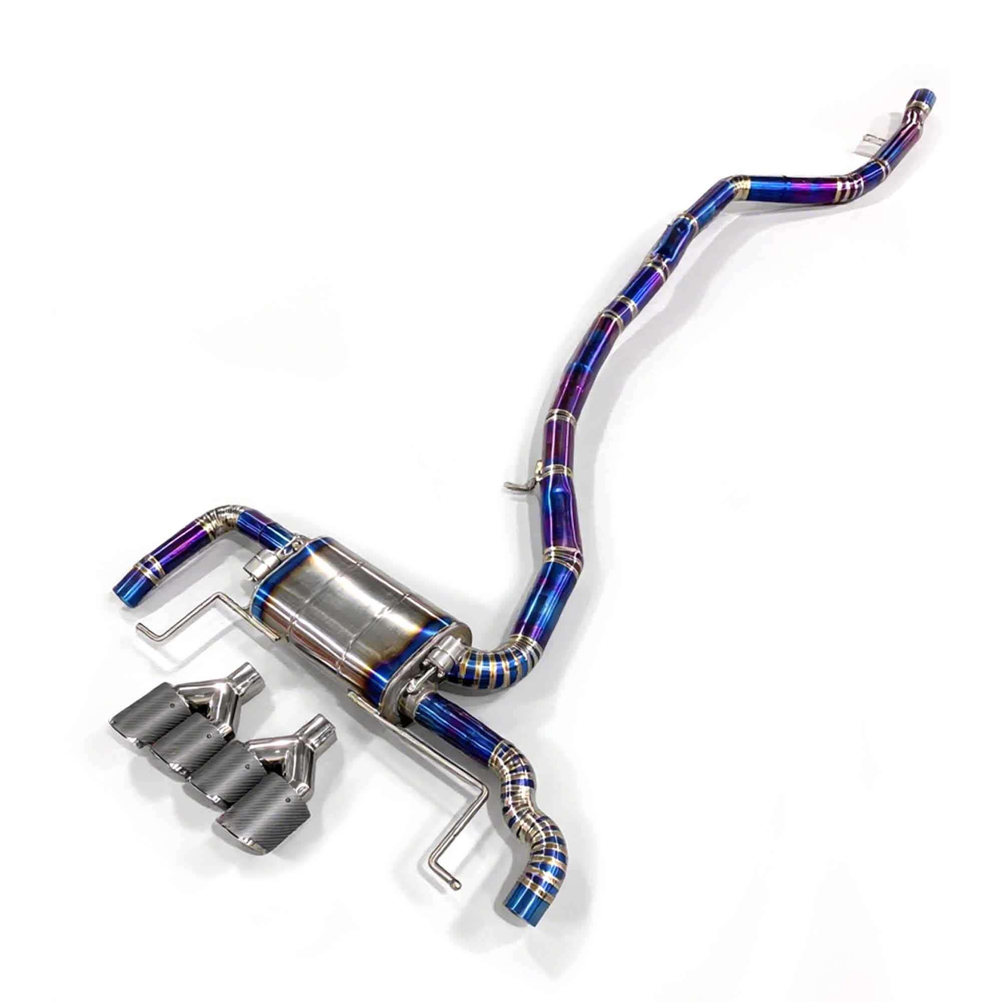 web4 CYT High Flow Exhaust System for BMW X3 F25 2.0T 2010-2017 catback Titanium Racing Grade pipe with Valve Direct Fit - Image 1