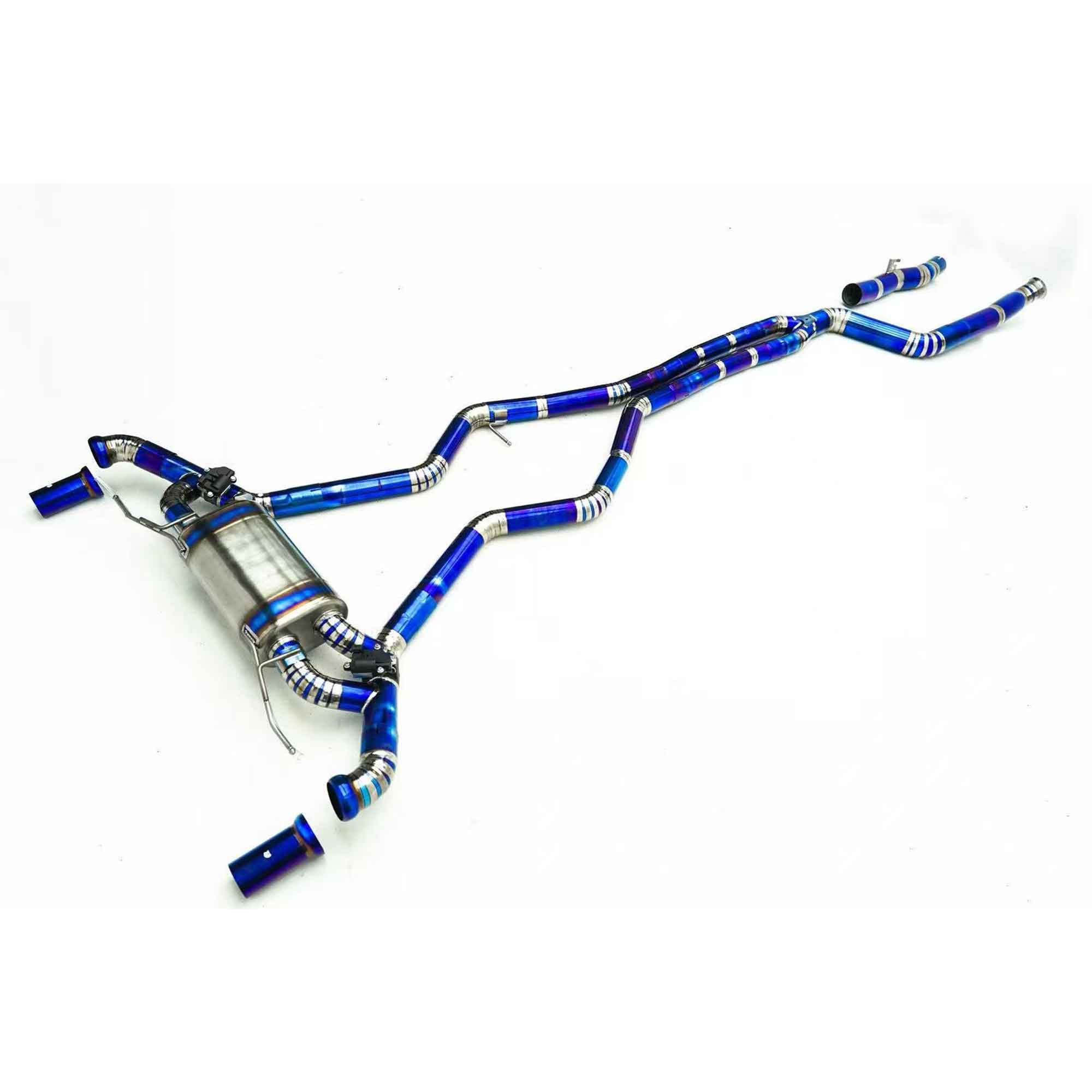 web4 CYT High Flow Exhaust System for BMW M340I catback Titanium Racing Grade pipe with Valve Direct Fit - Image 1