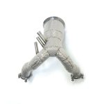 Audi Q8 3.0T downpipe sus304 Exhaust system High Flow Racing Grade pipe - Image 4