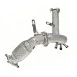 Audi A4L B8.5 downpipe sus304 Exhaust system High Flow Racing Grade pipe - Image 5