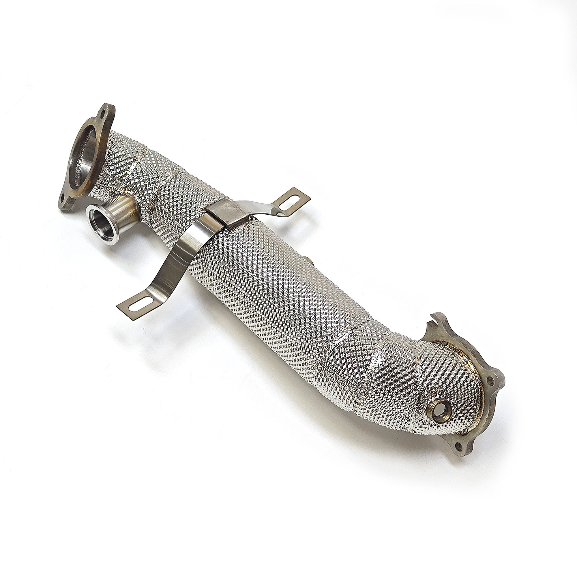 web3 Alfa Romeo Giulia Stelvio 2.0T downpipe sus304 Exhaust system High Flow Racing Grade pipe - Image 1