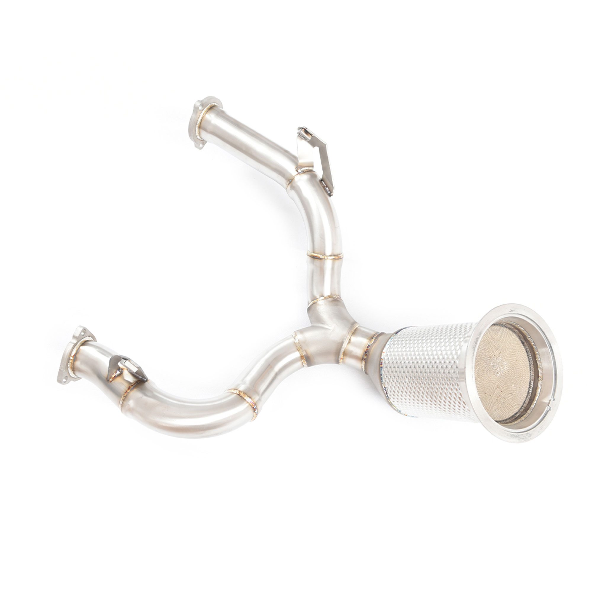 web4 Audi A6 C8 3.0 downpipe sus304 Exhaust system High Flow Racing Grade pipe - Image 1