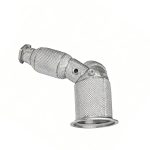 Audi A8 D5 3.0T downpipe sus304 Exhaust system High Flow Racing Grade pipe - Image 4
